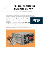 Qué Es Una Fuente de Alimentación de PC