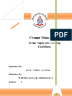 Term Paper On Chnage Management