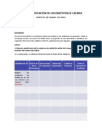 Taller 4 Objetivos de Calidad - Iso 45001