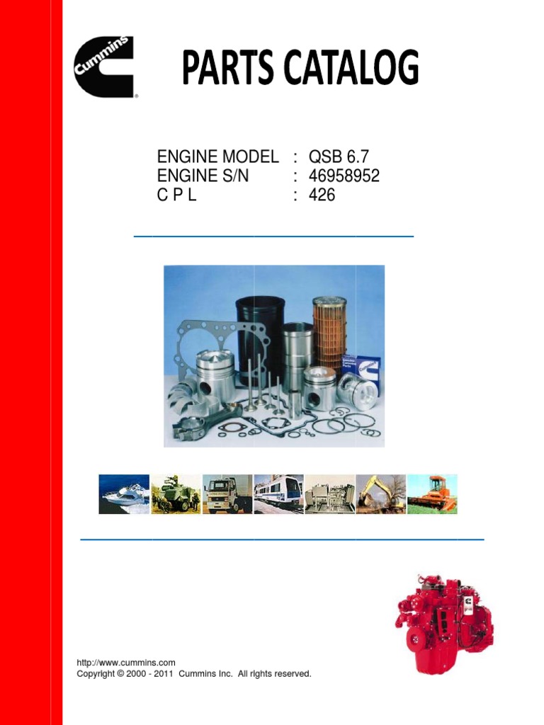 Parts Catalog Cummins QSB6 7 - CPL426 | Turbocharger | Horsepower