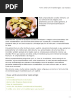 Como atrair um investidor para sua empresa