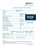 Benefit Illustration - Aegon Life Iterm Insurance Plan: Personal Details