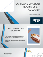 Habits and Styles of Healthy Life in Colombia: Speaking Project Part 3