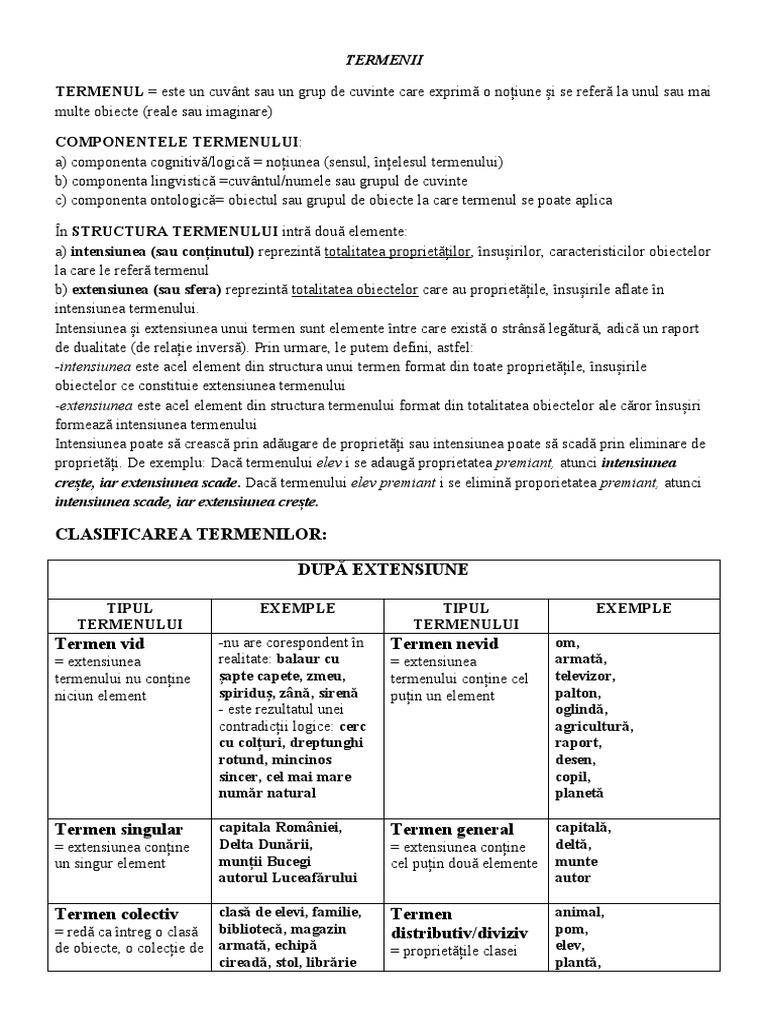 TERMENII | PDF