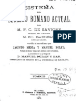 Savigny, F. C. (1879) - Sistema Del Derecho Romano Actual. Vol. III (J. Mesía & M. Poley, Trads.) PDF