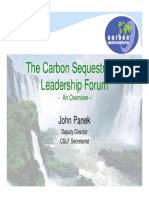 The Carbon Sequestration Leadership Forum: John Panek