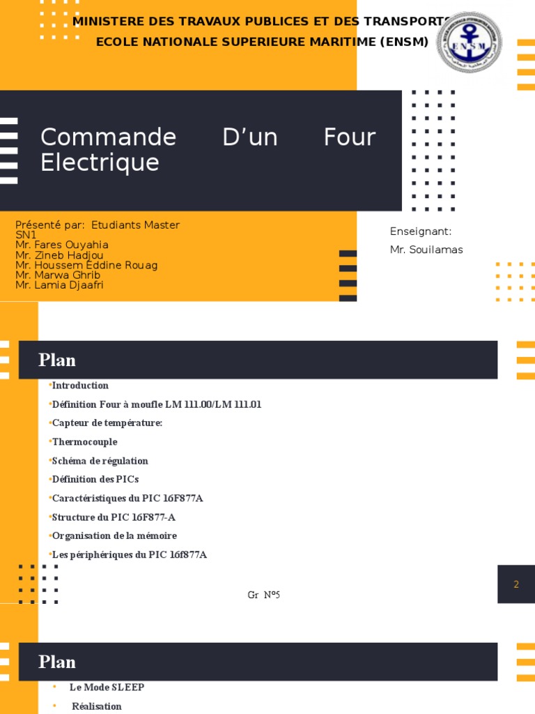 Schéma D un Four électrique Pdf Commande D'un Four Éléctrique GR 6 | PDF | Entrée/Sortie | Microcontrôleur