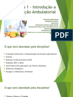 Introdução à Nutrição Ambulatorial: Avaliação, Diagnóstico e Prescrição Dietética