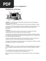 Introduction To Computers Notes | PDF | Personal Computers | Computer ...