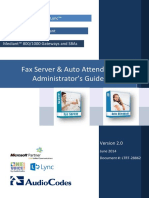 LTRT-28862 Fax Server and Auto Attendant Administrator's Guide v2.0 - Jun 2014