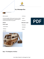 How To Make A Wooden Toy Volkswagen Bus PDF