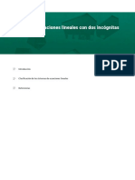 Sistema de Ecuaciones Lineales Con Dos Incognitas