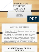 Auditoría ingresos gastos costos