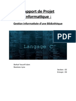 Rapport de Projet Informatique