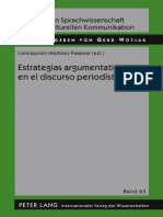 ARGUMENTIC. ESTRATEGIAS ARGUMENTATIVAS EN EL DISCURSO PERIODISTICO. Von Gerd Wotjak PDF