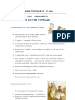 Ficha Formativa Conto Popular7º