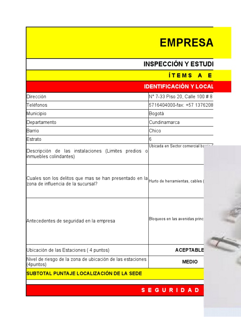 Matriz de Riesgo Shell | PDF | Circuito cerrado de televisión ...