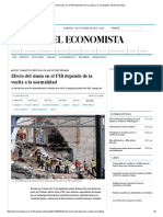 Efecto Del Sismo en El PIB Depende de La Vuelta A La Normalidad - El Economista