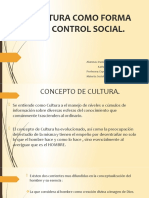 CULTURA COMO FORMA DE CONTROL SOCIAL