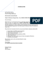 Covering Letter - Submission of Docs To AD Bank