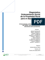 Diagnostico Ordenamiento Social de La Propiedad Rural Huila