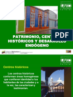 Patrimonio, Centros Históricos y Desarrollo Endógeno - OCCIDENTE