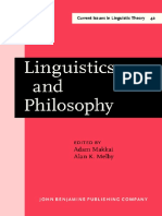 (Current Issues in Linguistic Theory