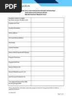 Wong Chak Chui International Enrichment Scholarship/ International Enrichment Grant Reimbursement Request Form