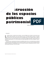 La Construcción de Los Espacios Públicos Patrimoniales