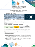 Guía de Actividades y Rúbrica de Evaluación Reto 3 Aprendizaje Unadista