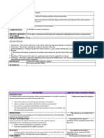 Topic/Lesson Name Content Standards Performance Standards Learning Competencies Specific Learning Outcomes Time Allotment