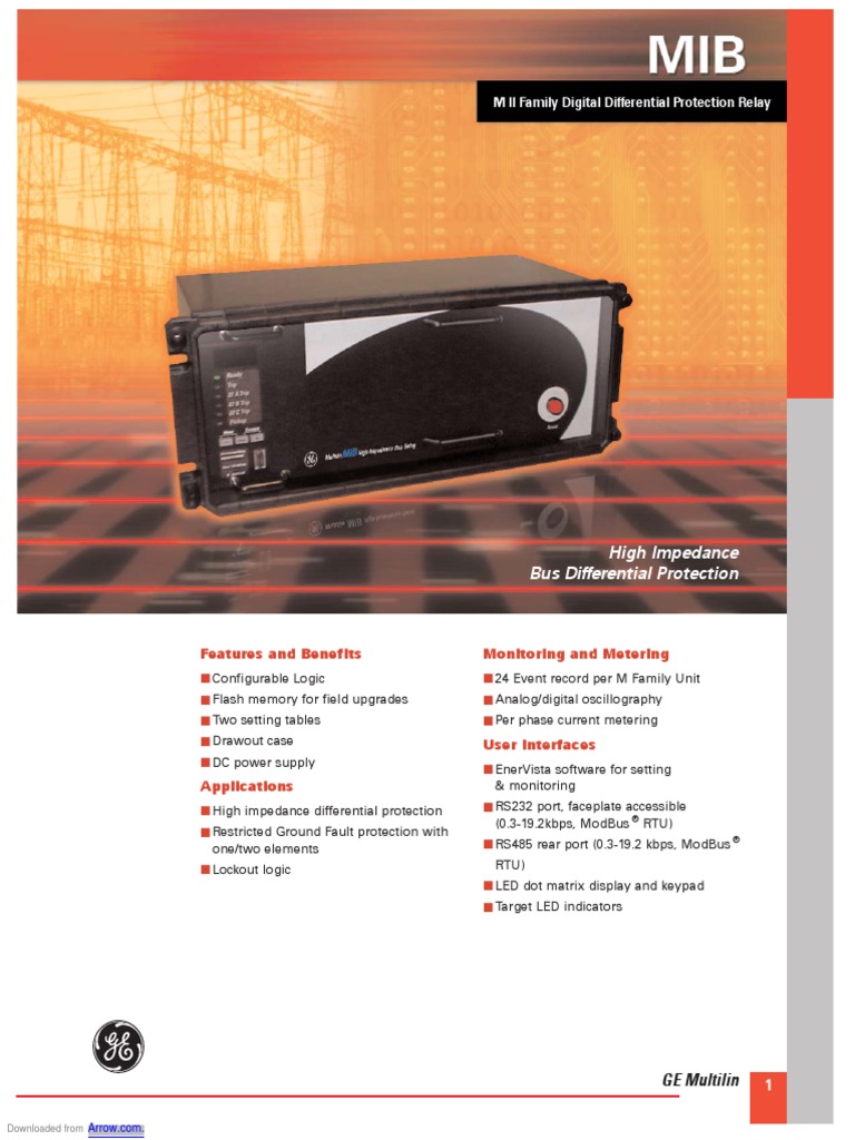 M II Family Digital Differential Protection Relay | PDF | Relay | Logic ...