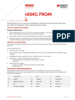 Note Taking From Reading: Prepare Beforehand Prepare Beforehand Prepare Beforehand Prepare Beforehand