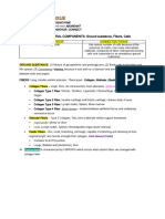 Connective Tissue: THREE BASIC STRUCTURAL COMPONENTS: Ground Substance, Fibers, Cells