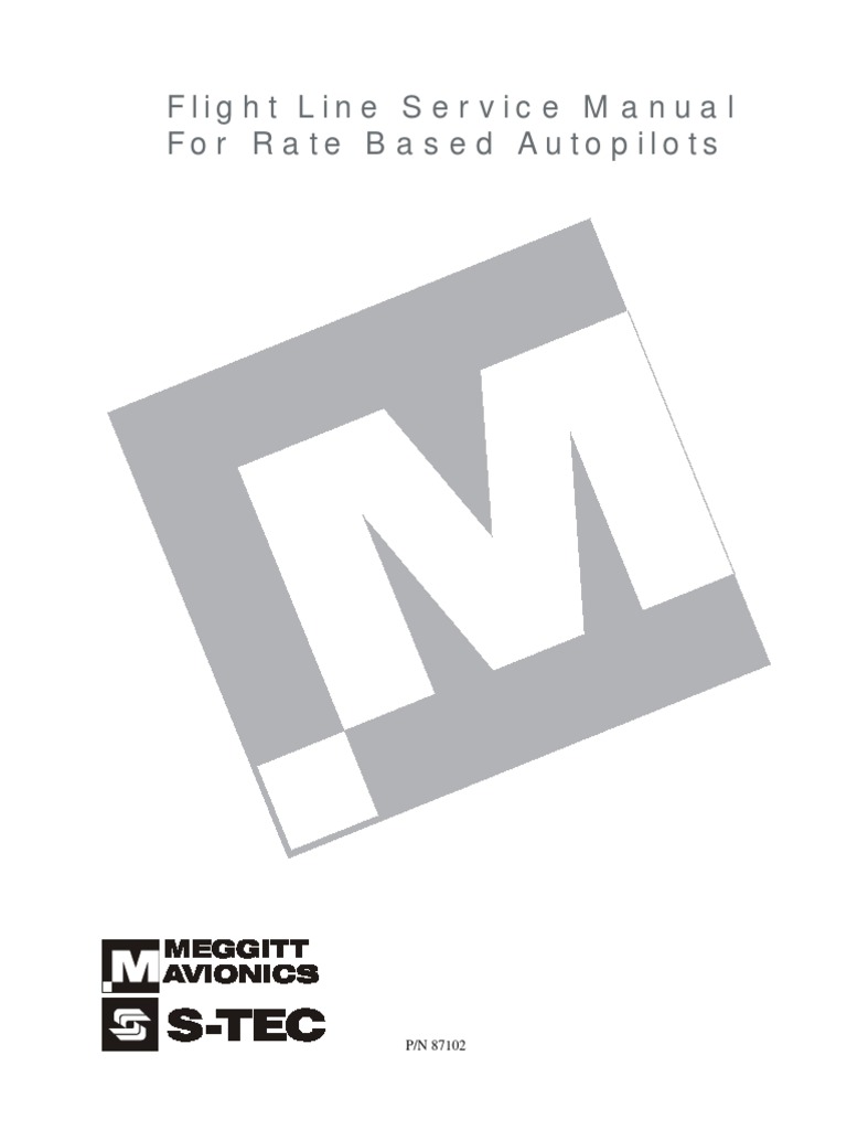 Flight Line Service Manual For Rate Based Autopilots PDF Aircraft