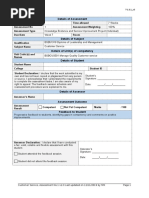 Assessment I - Customer Service