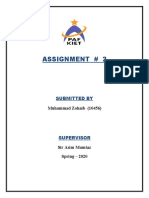Assignment #2 (S.E.)