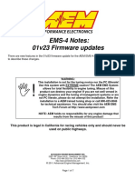 AEM EMS-4 Setup Notes - 01v23 Firmware Updates