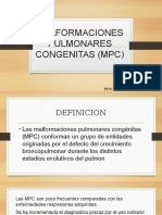 MALFORMACIONES PULMONARES CONGENITAS (MPC) diaposITIVAS