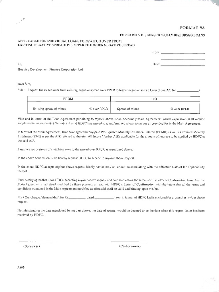 Conversion Form HDFC PDF PDF