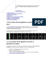 Las Notas de La Guitarra