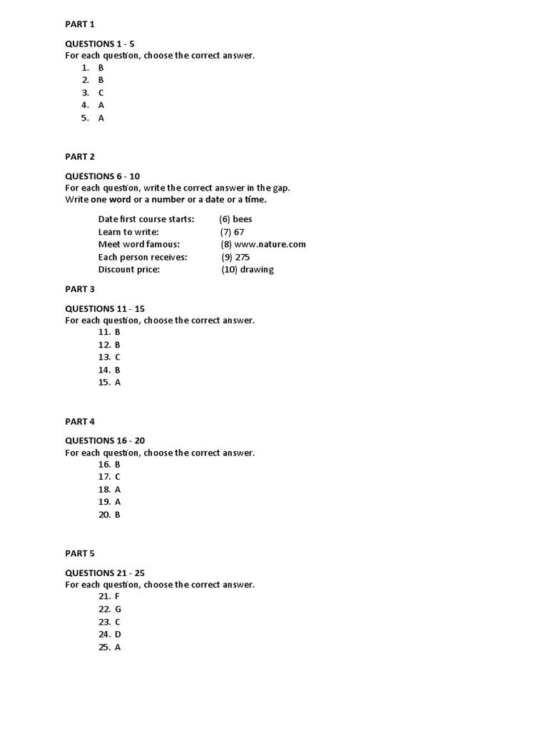 Practice Test 4 - Listening | PDF