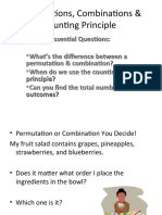 Permutations, Combinations & Counting Principle