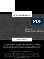 Benchmarking: Student, Maria Adelina Boloaga