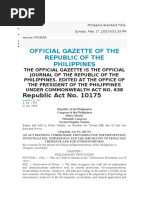 Republic Act No. 10175 - Official Gazette of The Republic of The ...