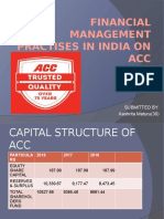 Study On ACC Cement