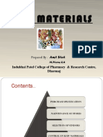 Raw Materials: Indubhai Patel College of Pharmacy & Research Centre, Dharmaj