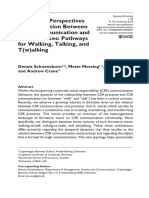 Formative Perspectives On The Relation Between CSR Communication and CSR Practices: Pathways For Walking, Talking, and T (W) Alking
