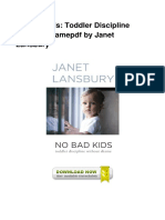 No Bad Kids Toddler Discipline Without S PDF