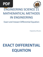 Exact and Inexact Differential Equation